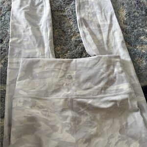 Lululemon Gray Camo Leggings